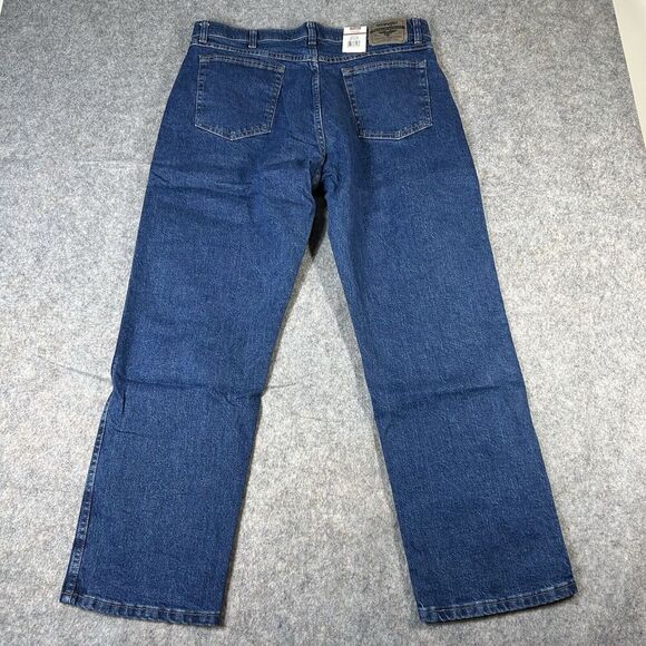Wrangler Jeans Five Star 38X29 Medium Wash Denim Premium Regular Fit Stretch - Picture 12 of 13
